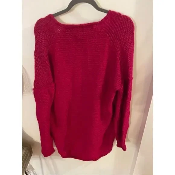 Free People Magenta Sweater (SZ M) - Picture 1 of 3